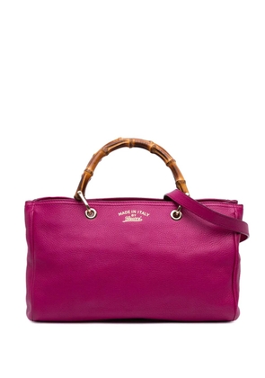 Gucci Pre-Owned 2016-2025 Medium Calfskin Bamboo Shopper satchel - Pink