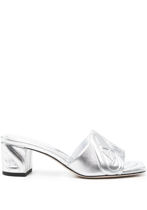 Alexander McQueen 60mm Seal sandals - Silver