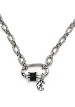 Charriol Forever Lock cable-link necklace - Silver