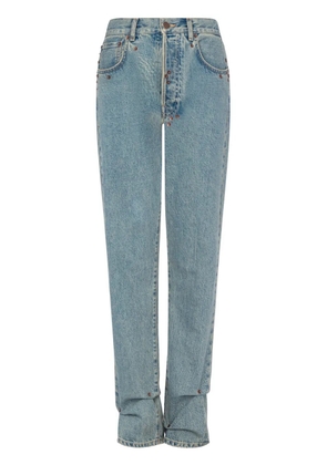 Moschino high-waisted straight-leg jeans - Blue
