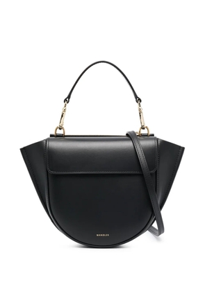 Wandler logo-print leather tote bag - Black
