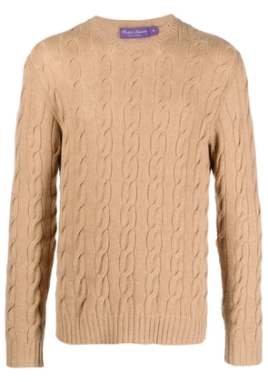 Ralph Lauren Purple Label cable-knit cashmere jumper - Neutrals