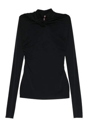 Rick Owens Lilies twisted long-sleeve top - Black