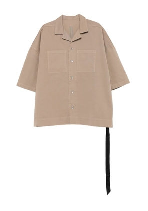 Rick Owens DRKSHDW double-pocket short-sleeve shirt - Neutrals