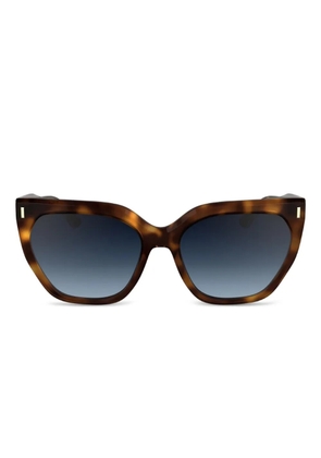 Calvin Klein tortoiseshell cat eye-frame sunglasses - Brown