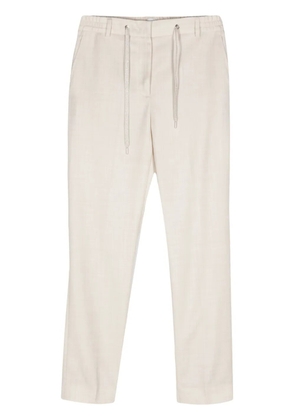 Eleventy lurex chambray slim trousers - Neutrals