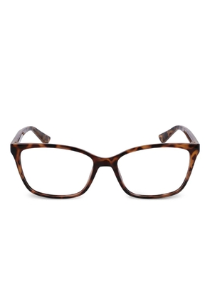 Calvin Klein tortoiseshell rectangle-frame glasses - Brown