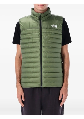 The North Face quilted zip-up gilet - Green