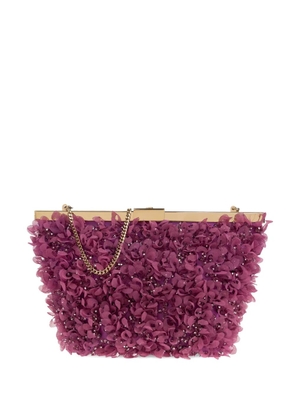 Jimmy Choo Ganache chain-strap clutch bag - Purple