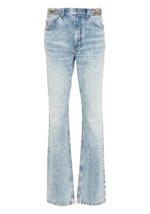 Stella McCartney clasp-embellished tapered jeans - Blue
