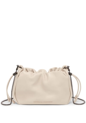 Brunello Cucinelli small Mellow bucket bag - Neutrals