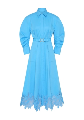 Rebecca Vallance Montreux lace shirt midi dress - Blue
