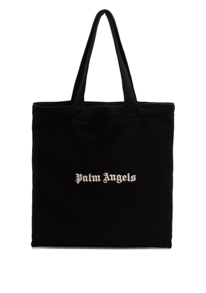 Palm Angels logo-embroidered tote bag - Black