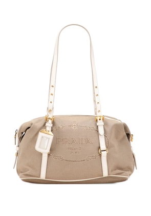 Prada Pre-Owned 2000-2025 Canvas Canapa Logo shoulder bag - Brown