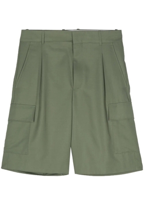 Drôle De Monsieur pleat-detail cargo shorts - Green