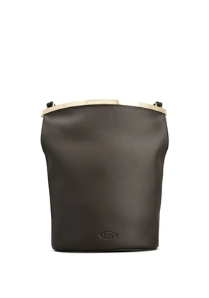 Tod's leather bucket bag - Brown