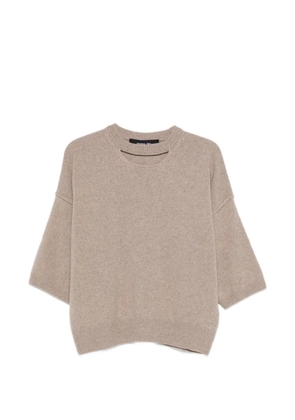 Federica Tosi short-sleeve sweater - Neutrals