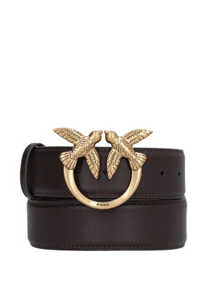 PINKO Love Birds leather belt - Brown