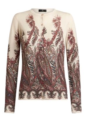 ETRO paisley-print cardigan - Neutrals