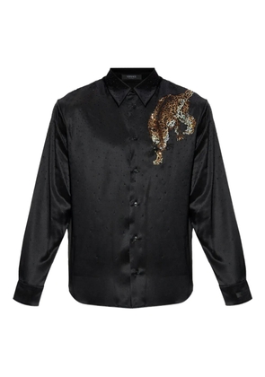 Versace embellished-animal shirt - Black