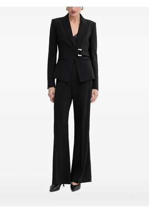 Patrizia Pepe belted buckle blazer - Black