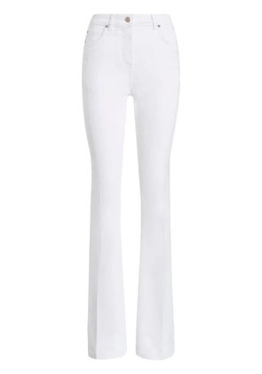 ETRO embroidered straight-leg jeans - White