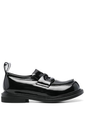 Moschino patent leather loafers - Black