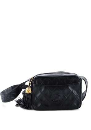 CHANEL Pre-Owned Diamond CC Camera Bag Quilted Leather Small shoulder bag - Black