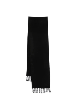 Max Mara logo-detail scarf - Black