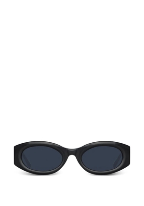 The Attico oval-frame sunglasses - Black