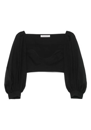 Philosophy Di Lorenzo Serafini voile crop top - Black