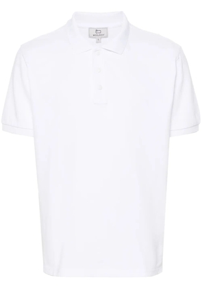 Woolrich logo-print cotton polo shirt - White