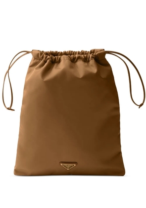 Prada drawstring clutch bag - Brown