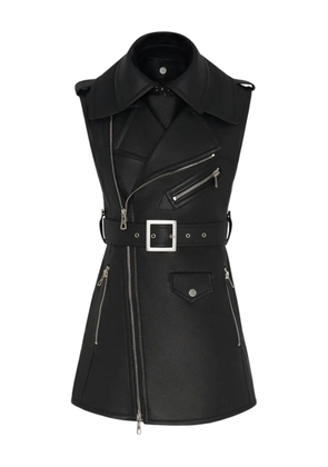 Jean Paul Gaultier leather vest - Black