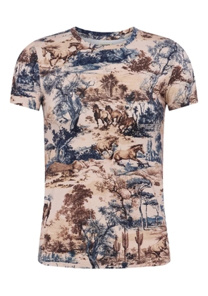 L'Agence Ressi crew-neck T-shirt - Brown