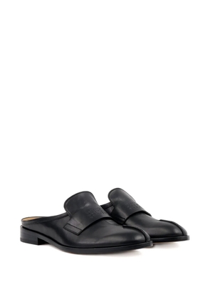 MM6 Maison Margiela leather slip-on mules - Black