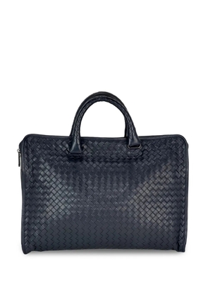 Bottega Veneta Pre-Owned Intrecciato top zip briefcase - Blue
