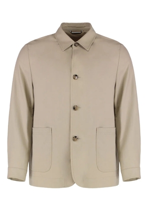 BOSS button-up overshirt - Neutrals