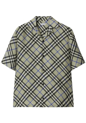 Burberry Nova check silk shirt - Green