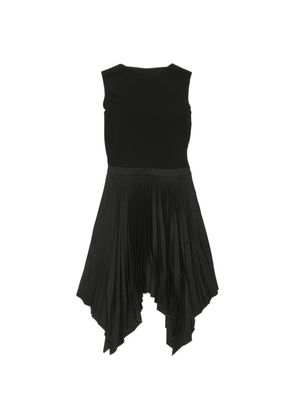 Acne Studios pleated asymmetrical-hem midi dress - Black