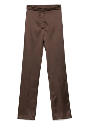 Patrizia Pepe satin trousers - Brown
