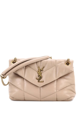 Saint Laurent Pre-Owned Loulou Puffer Shoulder Bag Quilted Leather Small crossbody bag - Neutrals