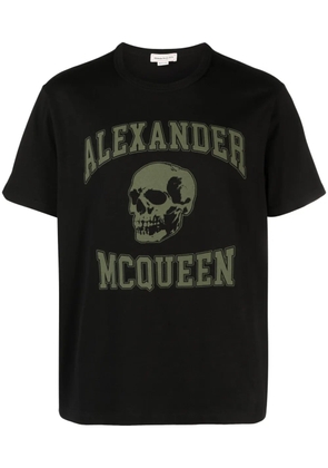 Alexander McQueen logo-print cotton T-shirt - Black
