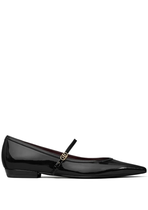 Tory Burch Double T-buckle ballet flats - Black