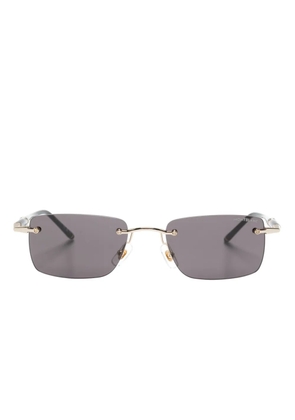 Montblanc rectangle-frame sunglasses - Gold