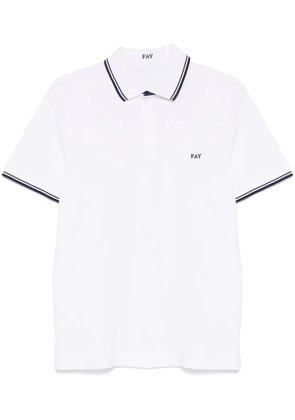 Fay piqué polo shirt - White