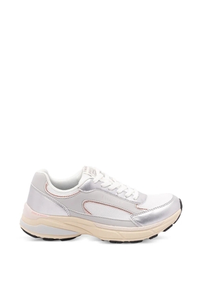 TWINSET metallic panelled sneakers - Silver