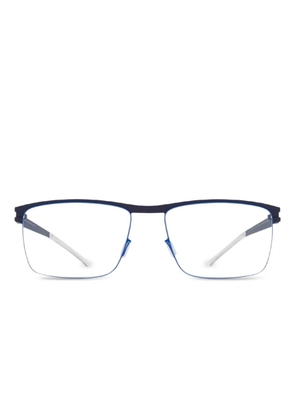 Mykita Dalton rectangle-frame clear-lens glasses - Blue