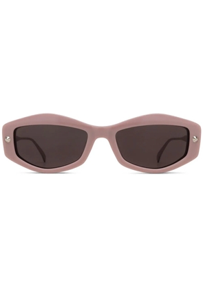 Alexander McQueen Eyewear geometric-frame sunglasses - Pink