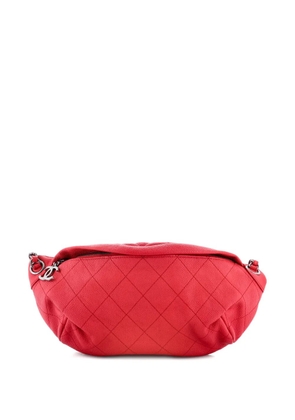 CHANEL Pre-Owned Zip and Carry Waist Bag Quilted Caviar belt bag - Red